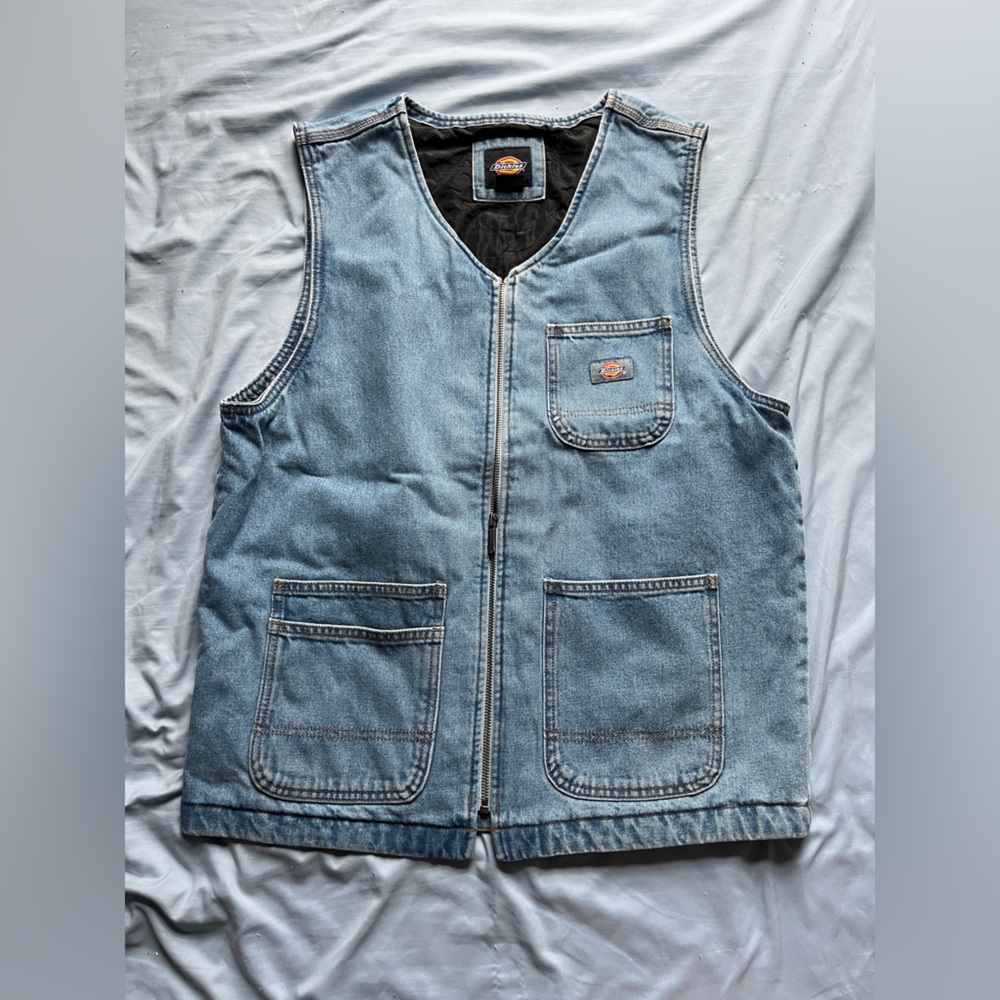 Dickies Men’s Light Blue Denim Vest